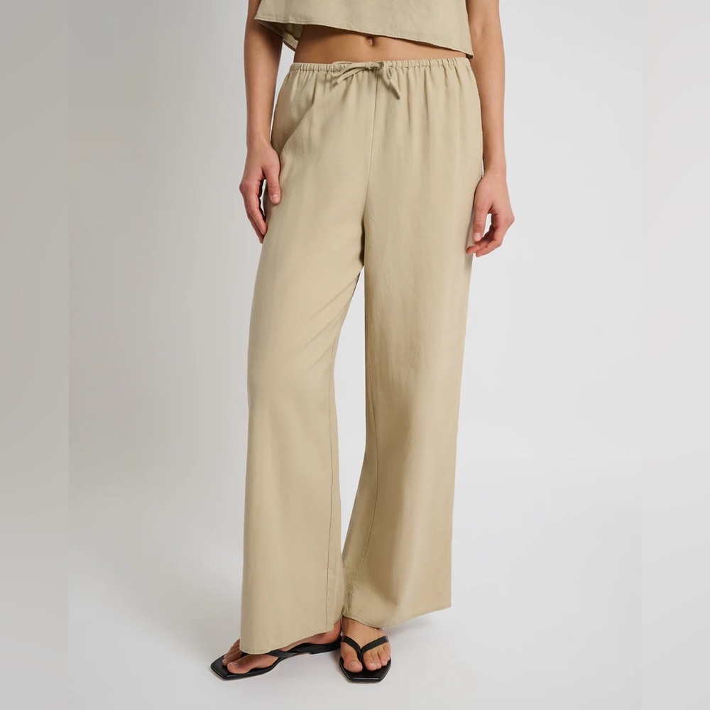 Onia air linen drawstring pant